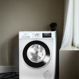 siemens 8 kg Fully Automatic Front Load with In-built Heater White image 3