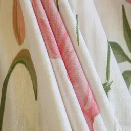 Threadwear White & Pink Printed 400 TC Single Bedsheet - 2.30 m x 1.55 m image 4