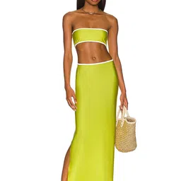 LULU & SKY Solid Sleeveless Maxi Dress-picture-34