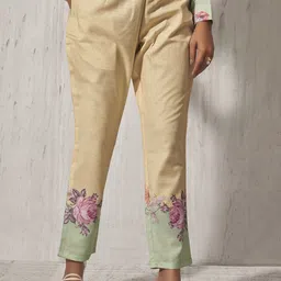 Anouk Printed Shirt Collar Top With Trousers Co-Ords image 2