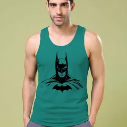 BAESD Printed Scoop Neck Cotton Gym Vest-image-49