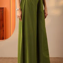 Libas Women Ethnic Motifs Printed Kurta with Palazzos image 4