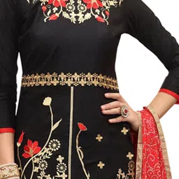 HERE&NOW Floral Printed Unstitched Dress Material image 3