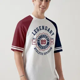 Crazymonk Men Typography Printed Round Neck Cotton Relaxed Fit T-shirt-picture-35