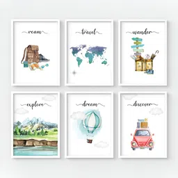 My Kids Wall White & Blue 6 Pieces Other Wall Art-image-85
