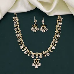 ROFARWORD Gold-Plated Stones Studded Jewellery Set-picture-55