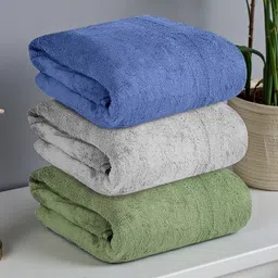MAXOSHINE Grey 3 350 GSM Bath Towel-picture-20