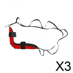 LOOM TREE® 3xYoga Stretching Strap Calf Leg Stretcher Tendonitis Band for Exercise Red | Fitness, Running & Yoga | Yoga & Pilates | Yoga Straps image 2