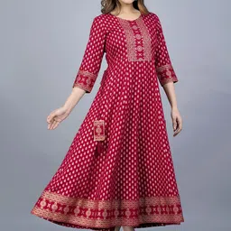 KALINI Women Ethnic Motifs Printed Anarkali Kurta image 2