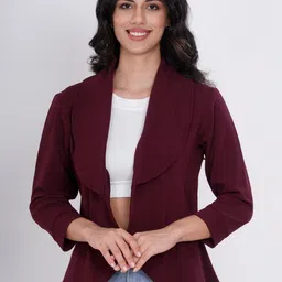 Belfry Shawl Collar Open Front Blazers-image-1