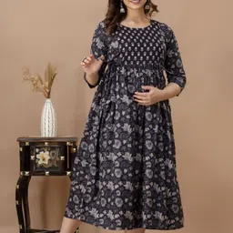 Mialo fashion Women Printed Maternity Ethnic Dresses-picture-21