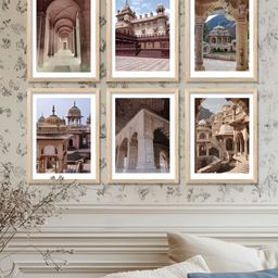 Kotart Brown & White 6 and more Piece Wood Abstract Wall Paintings-picture-8