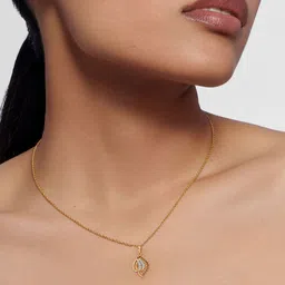 KISNA DIAMOND AND GOLD JEWELLERY Women 14KT Yellow Gold Diamond Pendent-picture-22
