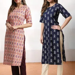 SZN Women Printed Regular Kurta with Trousers-picture-20