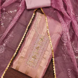 KALINI Organza Unstitched Dress Material-picture-30