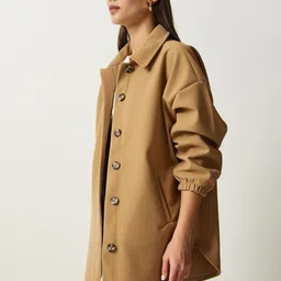 Happiness istanbul Women Floral Tailored Jacket with Embroidered image 4