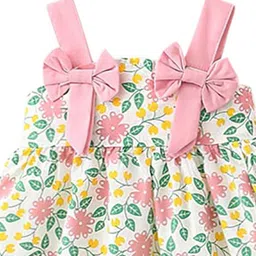 StyleCast x Revolte Floral Print Cotton Gathered or Pleated A-Line Dress image 4