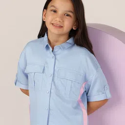 U.S. Polo Assn. Kids Girls Pure Cotton Shirt Collar Top-picture-39