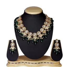 Joy of Jewels Silver-Plated Alloy American Diamond Necklace & Earrings image 4