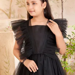 Sangria Girls Net Party Gown image 2