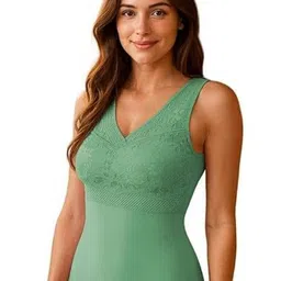 Eleg & Stilance Laced Ultra-Soft Cotton Lightly Padded Camisoles-picture-11