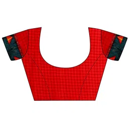 LeeliPeeri Designer Printed Saree With Unstitched Blouse Piece image 3