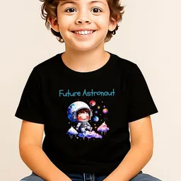 TAGWEAR Boys Printed Drop-Shoulder Sleeves Applique T-shirt-picture-46
