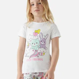 Juniors by Babyshop Girls Printed Night suit-image-98
