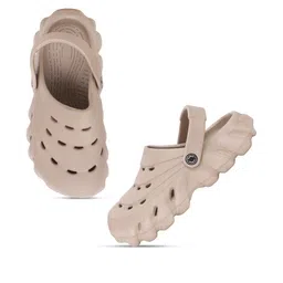 KAPYANSH Men Set of 2 Grey & Brown Clogs Flip Flops image 5