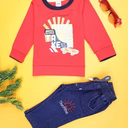 V-Mart Infant Boys Printed T-shirt with Trouser-picture-33