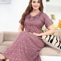 Lady Venom Printed Maxi Nightdress-picture-41