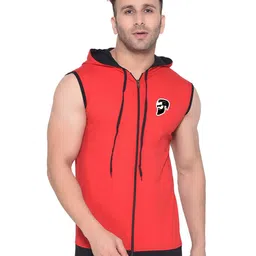 Blisstone Men Solid Hooded Cotton Sporty Jacket-picture-37
