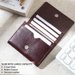 JND Men Textured Leather Card Holder image 2