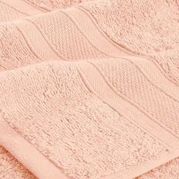 Tromko Pink & Peach-Coloured 1 Cotton 580 GSM Bath Towel image 2