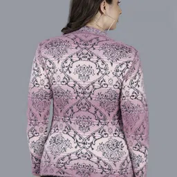 Chatanya Women Abstract Self Design Long Sleeves Cardigan image 5