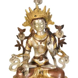 Exotic India Gold-Toned Buddha Figurine Showpiece-picture-19