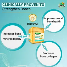 zandu Seniorz BoneStrength Tablet for Adults, Rich in Natural Calcium, Vitamin D3 image 4