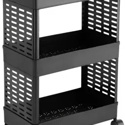 homanta Popular 3 Layer Plastic Portable Modern Plastic Fruit & Vegetable Basket Plastic Kitchen Trolley-picture-16