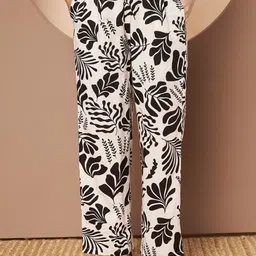 Slenor Floral Printed Shirt Collar Neck Shirt With Trousers Co-Ords image 5