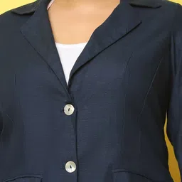 theRebelinme Women Lightweight Longline Tailored Jacket image 2