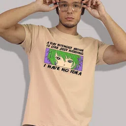 Greylongg Men Graphic Printed Round Neck Cotton T-shirt-picture-40