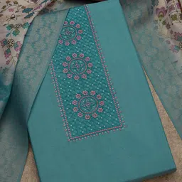 Soch Embroidered Viscose Rayon Unstitched Dress Material-image-30