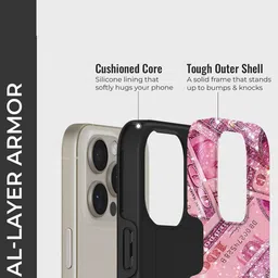 PEEPERLY Barbie Cash Graphic Printed Impact Resistant iPhone 13 Pro Max Crystal Back Case image 2