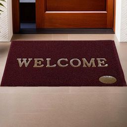 IVAZA Maroon Textured Anti-Skid Doormats-picture-2