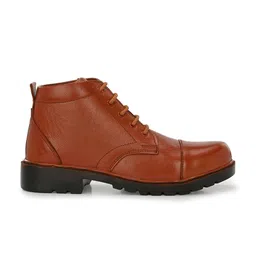 SHOE DAY Men Solid Textured Casual Chunky Boots image 3