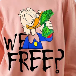 RAYACLOSET Graphic Printed Oversized Sweatshirt image 5