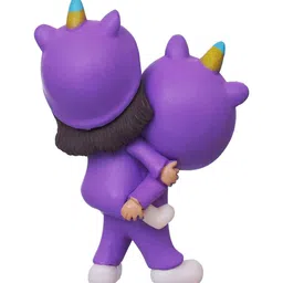 ecraftindia Cute Couple Multicolour Polyresin Showpieces image 5