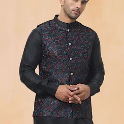 Jompers Woven Embroidered Nehru Jackets image 5
