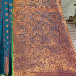 Anouk Rustic Woven Design Zari Banarasi Saree image 4