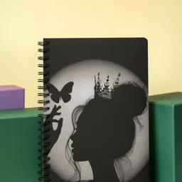 culture graphic The '' The Queen '' Size A5 Notebook unrulled 160 Pages (White) Pack of 1 A5 Notebook Unruled 160 Pages-picture-41